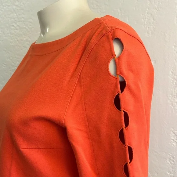 AKRIS PUNTO Orange top SZ 4 (as is : content label is hard to read ) - Picture 4 of 12